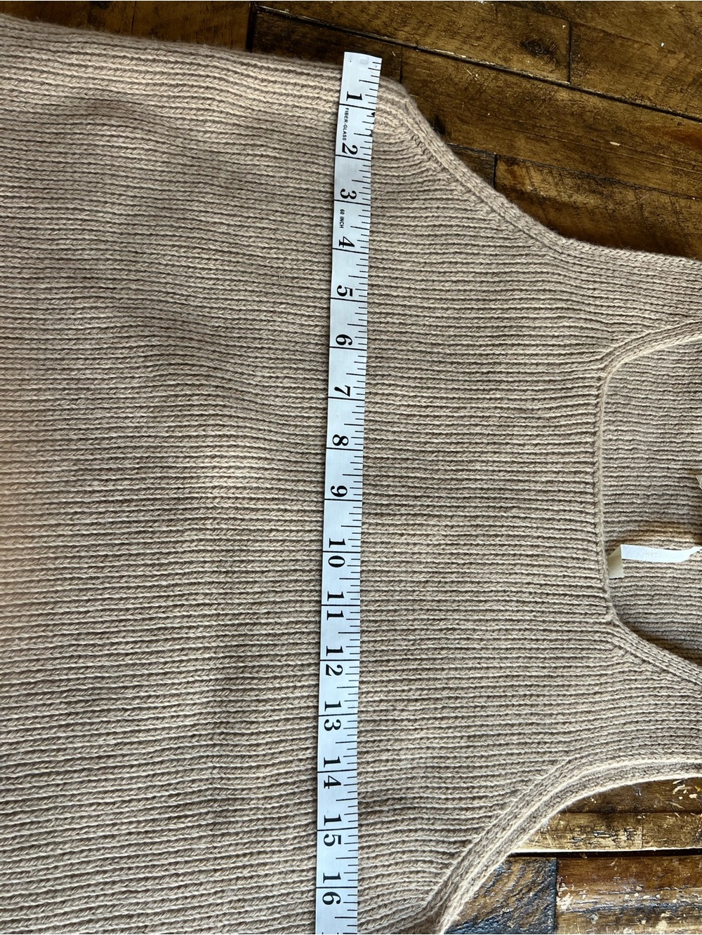 MaxMara Camel Ribbed Knit Tank Top - Picture 6 of 8